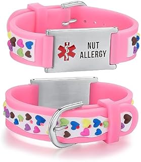 LinnaLove cartoon medical alert id bracelets Parents gift to Son, daughter, brother, sister