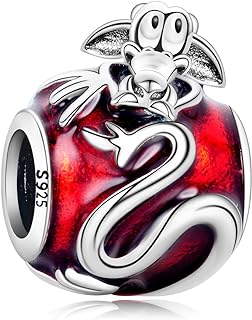 925 Sterling Silver Murano Glass Sea Turtle Starfish & Shell Clip Charm for Bracelets Necklaces,Cartoon Dragon Jellyfish Beauty Crab Charm Pendants Beads Jewelry Gift for Women Girls at Christmas,Mother's Day