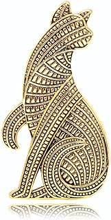 Vintage Gold Cat Brooch Pin，Punk Cat Brooch pin， Charm Cat Animal Brooch Pin，Suit Stud, Shirt Studs, Lapel Pin for women for men，Dainty Christmas Wedding Birthday Holiday Jewelry Unisex Gifts