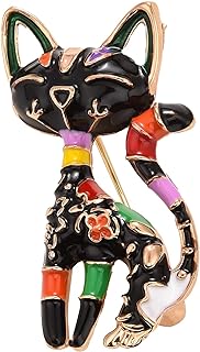 Ornaland Cartoon Cat Pins,Cute Animal Enamel Brooches Lapel Pins Badge for Backpacks Bags Clothing Jackets Hats,Gift for Birthday Christmas