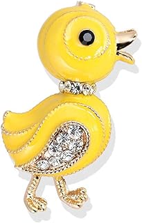 Yazilind Pin-Clasp Autumn Animal Brooch with Imitation Pearl Accents for Stylish Animal Lovers