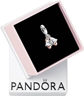 Pandora Just Married Wedding Bells Double Dangle - A Celebration of a New Milestone - Compatible Moments Charm Bracelets - Sterling Silver & 14k Gold with Cubic Zirconia
