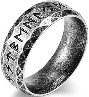 Jude Jewelers 8mm Stainless Steel Norse Pirate Biker Nordic Trinity Runic Pagan Vikings Celtic Wedding Band Ring