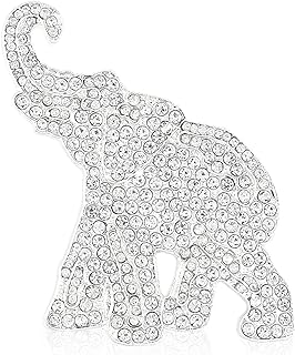 Sparkling Rhinestone Elephant Brooch