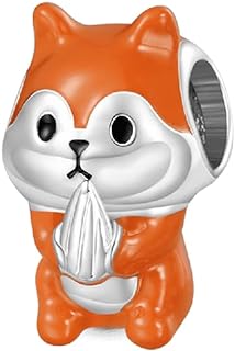 GNOCE Anmial Charm Bracelet for Her, S925 Sterling Silver Bead Charm Fit Bracelet/Necklace for Women Girls Wife Daughter/Jewelry Gift