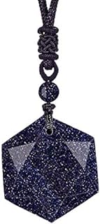 Natural Tai Chi Black Obsidian Pendant Necklace Caved Chinese Characters Pattern with Extend Bead Chain for Men or Women