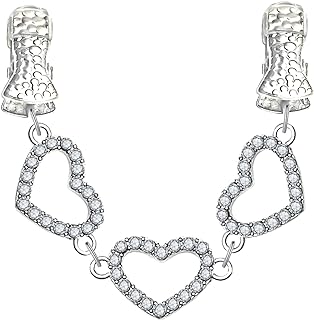 AOAODIMP Rhinestone Heart Sweater Cardigan Clip Scarf Shawl Brooches Clip Cloak Cape Clasp Dresses Cinch Clip Collar Pin