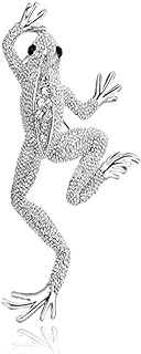 Enchanting Frog Crystal Brooch Pin with Pin Clasp, Cute Reptile Design Rhinestone Accent for Women and Teens, Fashionable Hat/Clothes/Backpack Accessory