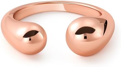 Thumb Ring for Women, Chunky Stackable Adjustable Hug Infinity Rings for Pinky, Middle Finger, Knuckle, 14K Gold/Rose Gold/Silver/Black Gothic Y2K Ring Jewelry