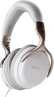 Denon AH-GC25W Bluetooth Over-Ear-Kopfhörer: 30 Stunden Spielzeit, Hi-Res-Audio, duale Mikrofone, faltbar und ideal für Musik, Filme und lange Reisen