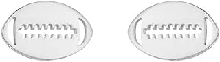 Stainless Steel Tiny Stud Earrings Football Baseball Soccer Silver Plated Earring Small Sleeper Cartilage Tragus Lobe Piercing Ellipse Circle Sport Studs for Women Teen Girls Fashion Jewelry Gifts