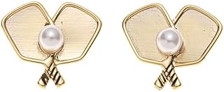 Pickleball Earrings, Pickleball Double Paddle Stud Earrings, Pickleball Jewelry for Women, Pickleball Gift