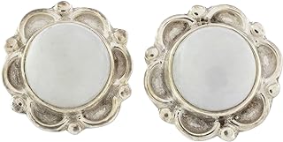 Handcrafted NOVICA Sterling Silver Lilac Jade Dahlia Stud Earrings with Push Back Finding, Guatemalan Crafted
