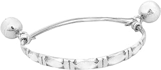 AeraVida Traditional Thai Custom Engraved .925 Sterling Silver Jingle Bell Anklet for Women Daily Fashion Wear | Sterling Silver Bracelet for Anniversary Jewelry Gift | Traditional Anklet