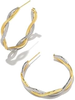 Kendra Scott, Womens, Hayden Hoop Earrings, Mixed Metal, One Size