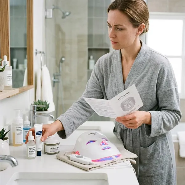 What to avoid before using an LED face mask