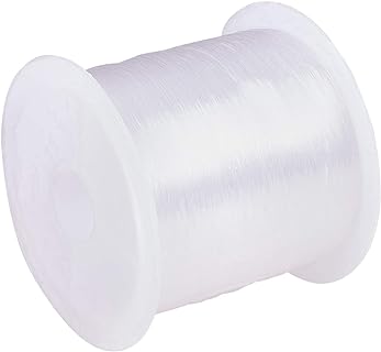 PH PandaHall Beading Bracelet Wire in Clear Nylon with Invisible Thread, Ideal for Seed Bead Jewelry & Decorations, 140 Yards