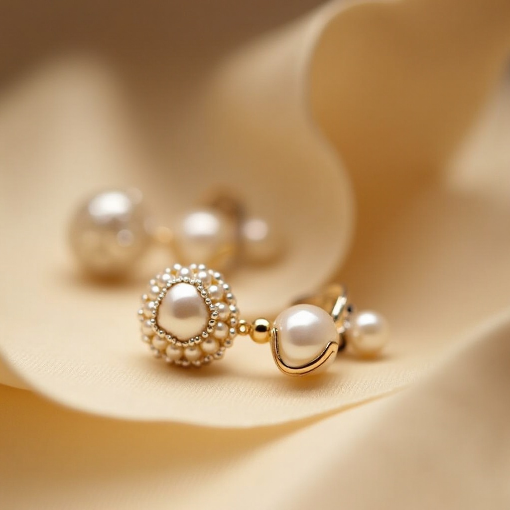 boucles d'oreilles perlées van cleef et arpels
