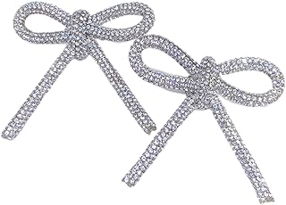 Glass Rhinestone Jewelry Bow Rhinestone Brooch Accessories DIY Wedding Dress Banquet Suit Jacket Shiny Rhinestone Jewelry