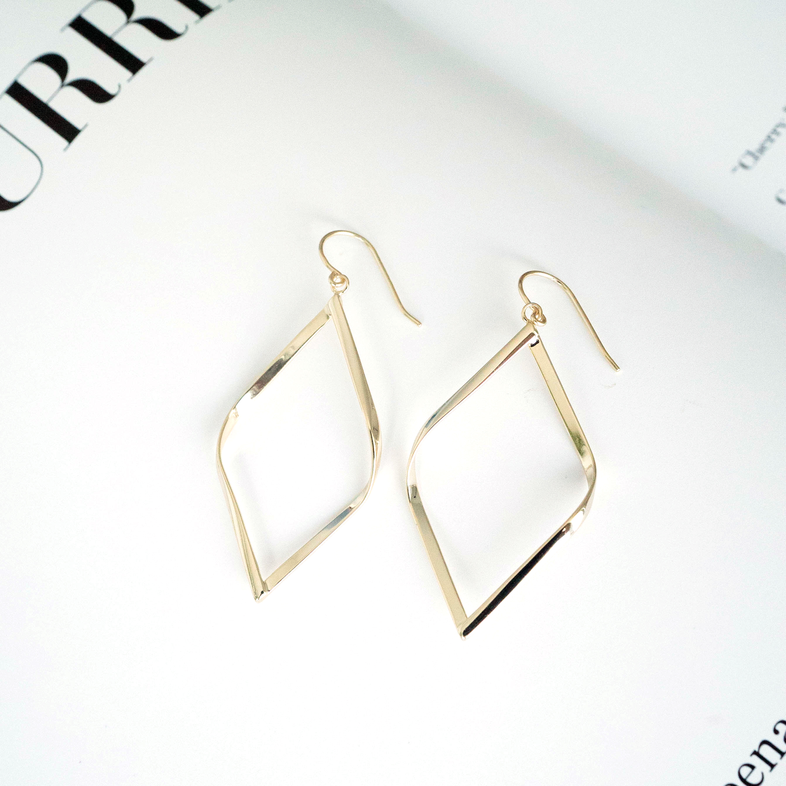 PAVOI 14K Gold Plated Dangle Earrings for Women | Infinity Cute Hanging Hoop Earrings