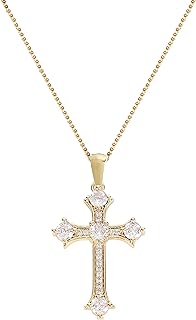 Cross Necklaces for Women Jewelry Necklaces for Teen Girls Women 16K Gold Plated Cross Pendant Choker Necklace Valentine's Day Jewelry Gifts for Women Girls Christmas gifts for women