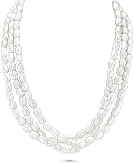 Layered Necklace Set, Statement Necklace, Necklaces for Women Trendy, Pearl Choker, Pearl Necklace, Choker Necklace for Women, Pearl Necklace and Earring Set, White Choker, Chunky Necklace, Costume