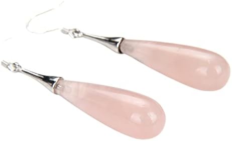 Pearlz Ocean Natural Healing Gemstone Drop Bead Handmade 925 Sterling Silver Crystal Earrings for Women and Girls