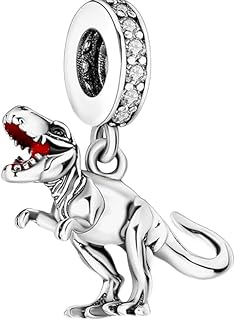 Sterling Silver Dinosaur Charm Beads for European Bracelet T REX for Pandora Bracelet