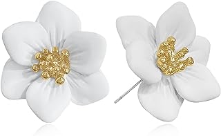 GPASTG Bohemian Daisy Flower Dangle Earrings with Push Back for Women and Girls - Alloy Metal - Nature Inspired Design