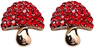 Vivid Mushroom Vegetable Fruit Alloy Stud Earrings with Push Back Design - Ideal Women's Gift for Special Occasions