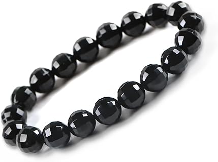 Jade Bracelet For Women, beaded bracelets, Mens Bead Bracelet Handmade Carved Facets Design, Natural Healing Good Luck Stone Bracelets for Men Women