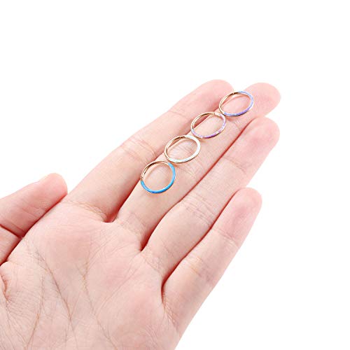 Septum Ring Septum Jewelry Septum Clicker Daith Rook Helix Conch Tragus Piercing Jewelry 316L Surgical Steel Nose Ring Hoop Cartilage Daith Helix Earring 20G 18G 16G 14G