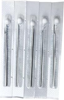 Shuiniba 16G Stainless Steel Piercing Needles, 5-Piece Set for Navel, Ear, Nose, Lip, and Nipple Body Modifications