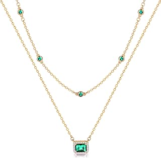 ACECHA Diamond Necklaces for Women-Dainty 18K Gold Silver Plated Choker CZ Layered Pendant with Pearl Diamond Zircon Cross Trendy Minimalist Necklace Jewelry Gifts For Women Girls