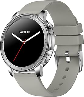 MONOMAM CHIC スマートウォッチ レディース用、AMOLED常時表示、20mmベルト、iPhone/Android対応でLINEや着信通知も可能。