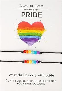 Bohemian Seed Bead Beaded Bracelet Anklet Colorful Rainbow LGBT Pride Bracelet LGBT BFF Friendship Bracelets for Women Men Teen Jewelry Adjust