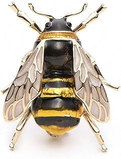 Jana Winkle Enamel Bumblebee Brooches Yellow Bee Insect Brooch Broche Banquet Pins