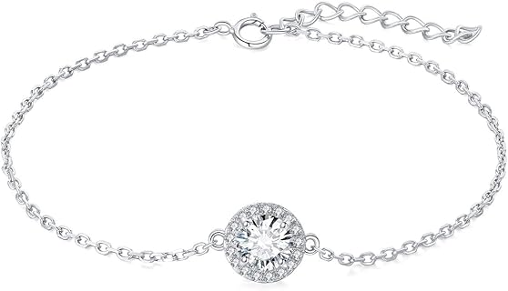 Jewelrypalace Armband mit Diamanten und 925 Sterling Silber für Damen, verstellbar und hypoallergen, perfekt für den täglichen Gebrauch oder festliche Anlässe. Ideal als Geschenk für Frauen