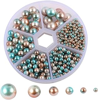 Anneome Arts and Crafts Resin Beads Box for Adults in Classic White, Ideal for Hair Decor, Table Centerpieces & DIY Jewelry - 1.76 ounces