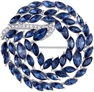 Gyn&Joy Floral Wreath Brooch Pins For Women