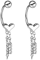 Cute Heart Half Hoop Earrings 925 Sterling Silver Cartilage Helix Tiny Ball Studs Chain Bar Dangle Drop Tassel Ear Jackets Earring Screw Back Barbell Piercing Hypoallergenic Dainty Valentine's Day Jewelry Gifts for Women Teen Girls Girlfriend 20G