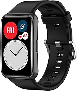 Bracelet de Montre Compatible avec Huawei Watch Fit en Silicone Respirant, Taille Ajustable pour Femmes et Hommes. Idéal pour le Sport et la Personnalisation Unique