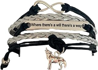 Wolf Bracelet, Infinity Love Wolf Jewelry, Wolf Gifts for Women, Girls, Wolf Lover Gift, Friendship Bracelet