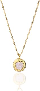 Women's Fashion Baroque Pearl Pendant Necklace,14K-Gold Plated Pearl Pendant,Pearl Necklace Pendant Necklace Gold Necklace,Pendant Necklace for Women,Gift for Women