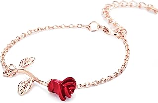 Rose Flower Anklets Bracelets For Women Beach Anklets Foot Chain for Holiday Jewelry
