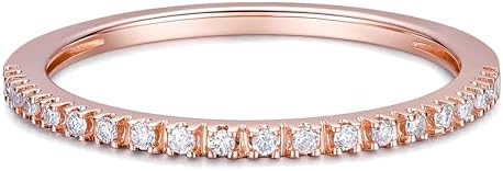 1.5mm Moissanite Wedding Bands for Women, Moissanite Rings for Women, Eternity Bands for Women