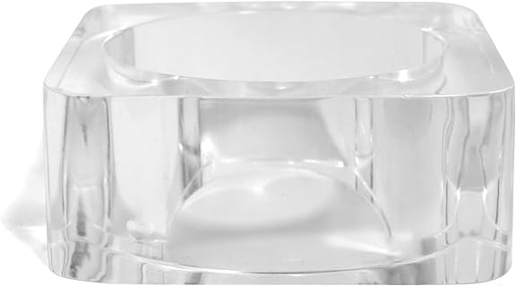 Diaphanous Glory - Chunky, Clear Acrylic Bracelet Set, Black and White Bracelet Set for Women | Jewelry Gift (2.6 Inches)