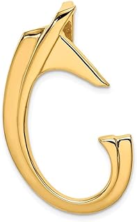 14k Yellow Gold Solid Polished Hidden bail Fits Up To 6mm Omega 8mm Reversible Omega Omega Slide Jewelry for Women
