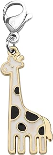 CHOORO Giraffe Clip on Charm Giraffe Zipper Pull Stand Tall Gift For Giraffe Lovers Perfect for Necklaces and Bracelets