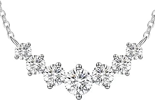 Diamond Pendant Necklaces for Women Wife Moissanite Necklace Gift for Wife 0.5Ct-7.6Ct, Jewelry Gift for Wife Gift for Her Women Mom Girlfriend Anniversary Birthday Gifts for Wife, Wedding Anniversay Gift for Wife,Christmas ,Valentine's Day Gifts for Her Mother's Day Gifts